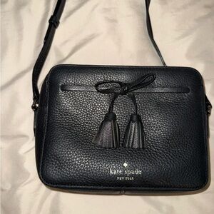 Kate Spade Black Pebbled Leather Crossbody Bag